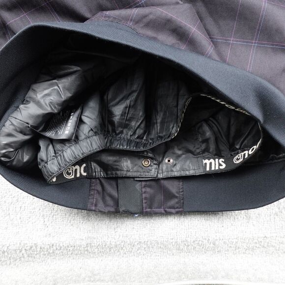 Nomis Jacket Mens M Gray Plaid Check Full Zip Hooded Snowboard Ski - Picture 11 of 16